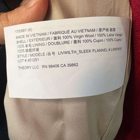 Theory Virgin Wool Sleek Flannel Tank Wrap Dress 6 - Picture 7 of 9